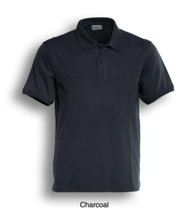 charcoal polo shirt